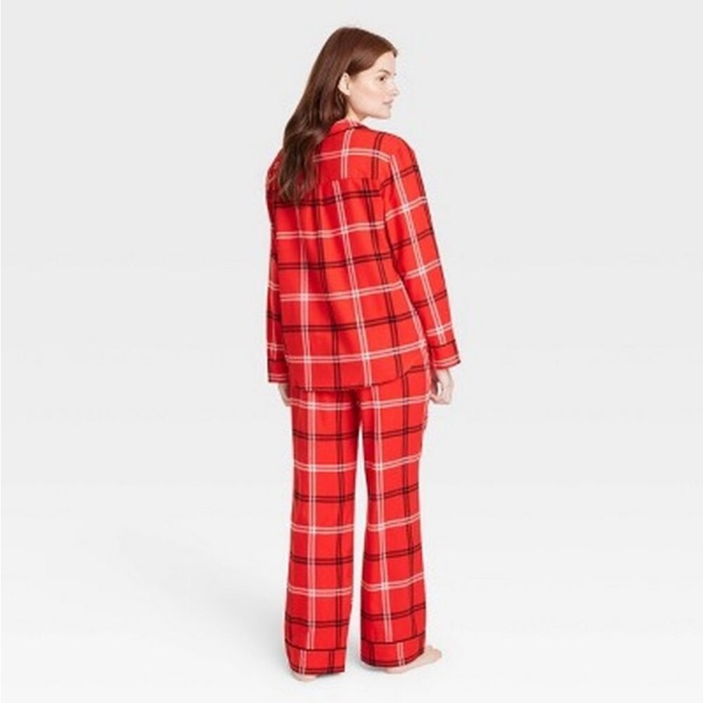 Wondershop Women's Plaid Flannel Matching Family Pajama Set 1X - Picture 2 of 3